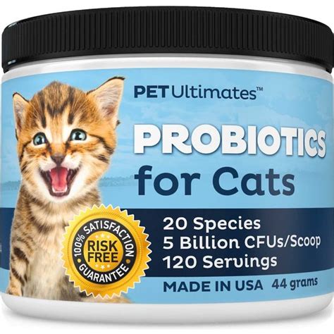 PET ULTIMATES Probiotics Cat Supplement, 1.55-oz jar - Chewy.com