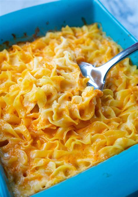 It doesn't get simpler or more delicious than these cheesy egg noodles! Bake egg noodles in a ...