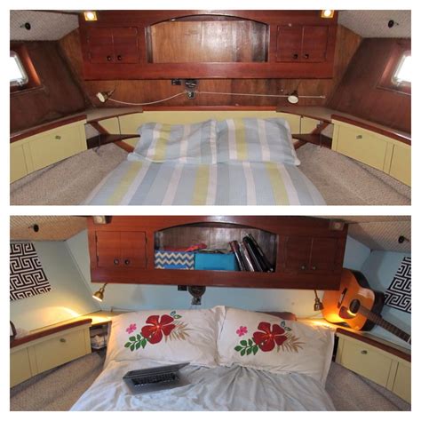 Boat interior makeover. For less than $200 this family renovated all ...