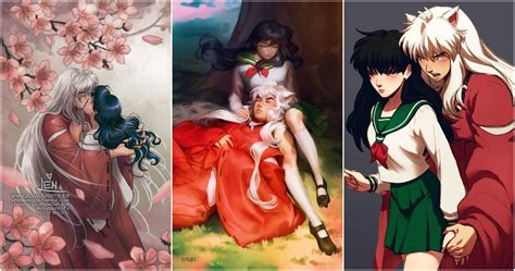 Inuyasha: 10 Adorable Pieces Of Kagome & Inuyasha Fan Art That Will Make You Rewatch The Show