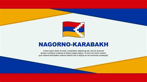 Nagorno Karabakh Flag Abstract Background Design Template. Nagorno ...