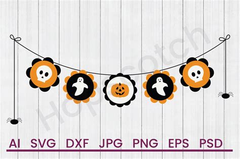 Halloween Banner - SVG File, DXF File By Hopscotch Designs | TheHungryJPEG