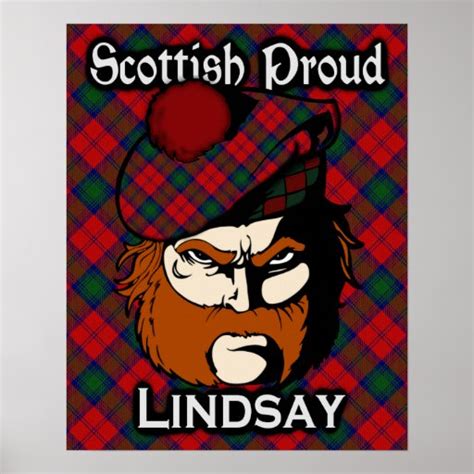 Clan Lindsay Scottish Tartan Poster | Zazzle