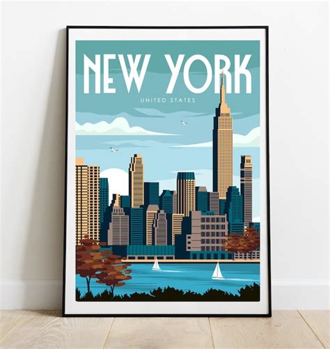 New York Poster New York Reiseposter USA Poster Reise - Etsy.de