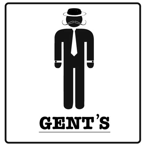 male gents washroom logo - Clip Art Library