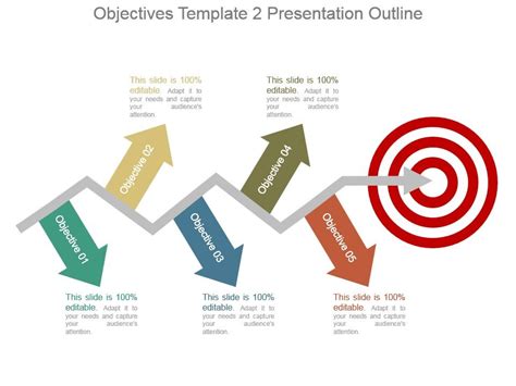 Objectives Template 2 Presentation Outline | Templates PowerPoint ...