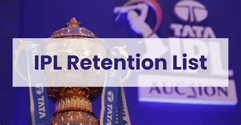 Ipl Retention List 2023 Retained Players Name Team Wise Live Auction ...