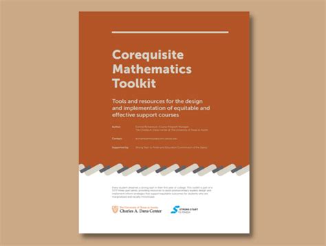 A Toolkit to Support Equity-based Corequisite Design and Implementation – Carnegie Math Pathways