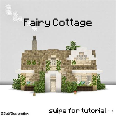 Here’s a quick fairy cottage tutorial by me :): Minecraft Minecraft House Plans, Minecraft Farm ...