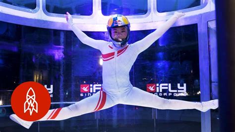 This Indoor Skydiver Is Defying Gravity and Expectations - YouTube