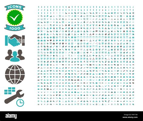 Collection Of 1000 Flat Vector Icons Stock Photo - Alamy