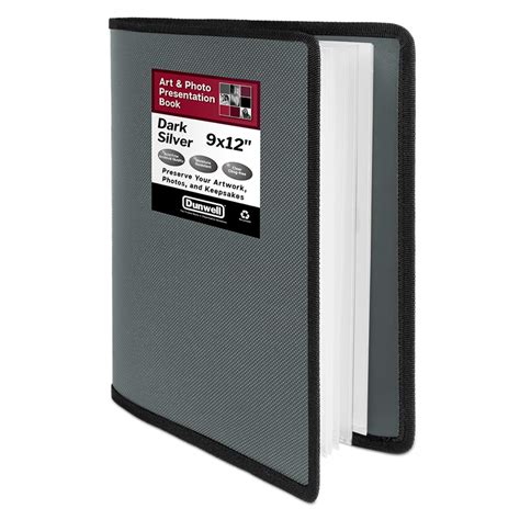 Buy Dunwell Art Portfolio 9x12 Folder - (Dark Silver), Portfolio Folder for Artwork ...