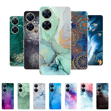 para Funda Huawei Nova 11i Carcasa Silicona Suave Tapa trasera de mármol Funda para teléfono ...