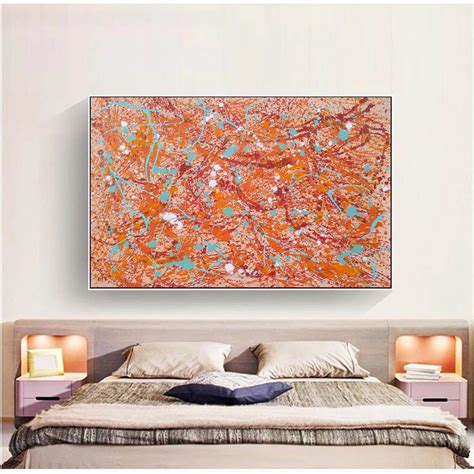 Colorful Abstract Painting Minimalist Wall Art on Canvas - Etsy