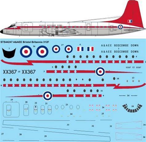 Decals By Aircraft - BRISTOL - BRITANNIA - Page 1 - JoyDecals.com