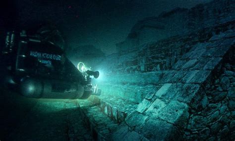 Underwater pyramid in the Azores