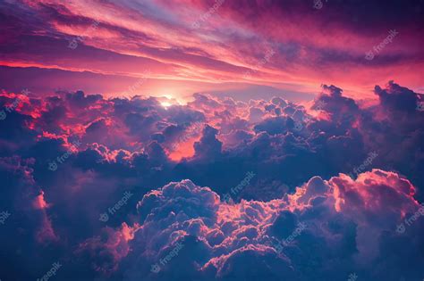 Premium Photo | Beautiful sunset sky with clouds sunset sky background