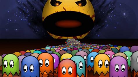 Wallpaper : illustration, video games, cartoon, Pacman, geek ...