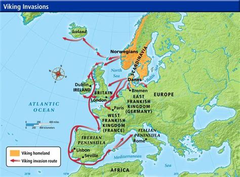 viking invasion routes | Viking Invasion Routes | History research | Pinterest | World, World ...