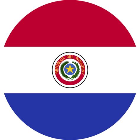 Bandera Circular Paraguay PNG para descargar gratis