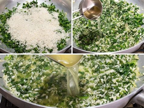 Spinach Risotto (With Fresh or Frozen Spinach) : Italian Recipe Book