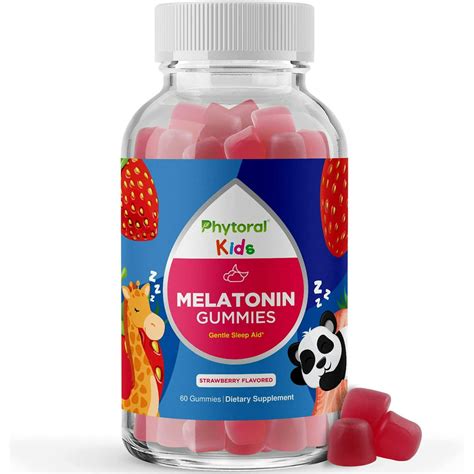 Kids Melatonin 1mg Gummy Vitamins - Pure Melatonin Gummies for Kids Sleep Aid and Insomnia ...