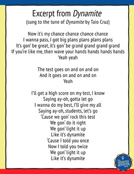 Testing Song Lyrics for Dynamite by The Brighter Rewriter | TPT