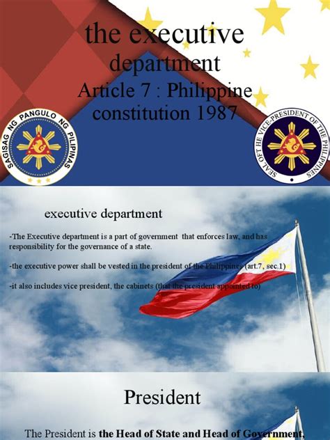 The Executive Department | PDF | Government | Government Institutions