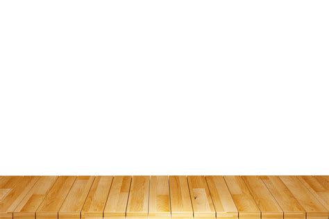 Wooden table, wood table top front view 3d render isolated 16589482 PNG