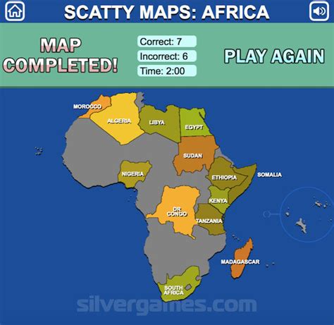 Africa Map Countries Quiz