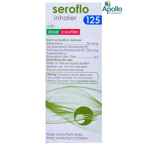 Seroflo 125 Inhaler Price, Uses, Side Effects, Composition - Apollo Pharmacy