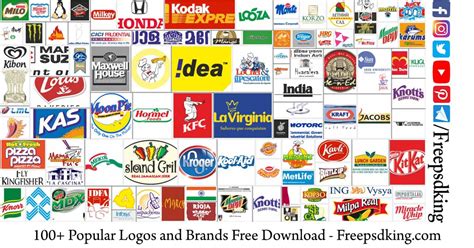 Popular Logos and Brands Free Download - Freepsdking.com