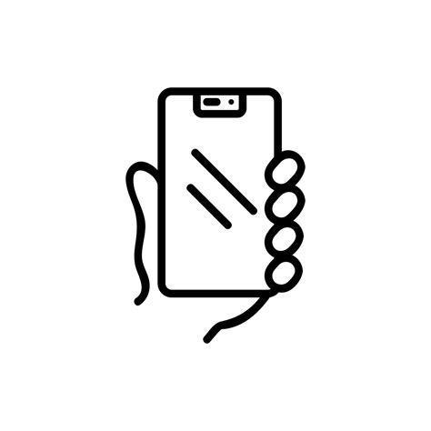 phone icon vector outline illustration 9758090 Vector Art at Vecteezy