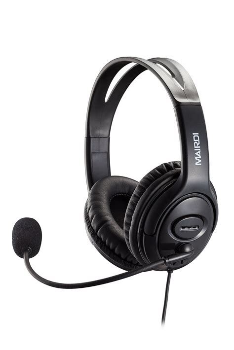 M806UC binaural USB headset with noise cancelling voice recognition microphone and In-Line ...