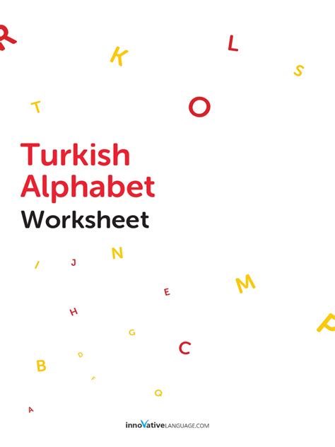 Turkish Alphabet: Worksheet | PDF | Languages | Language Arts & Discipline