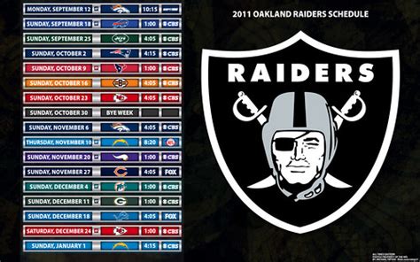 Oakland Raiders - Schedule | Michael Tipton | Flickr