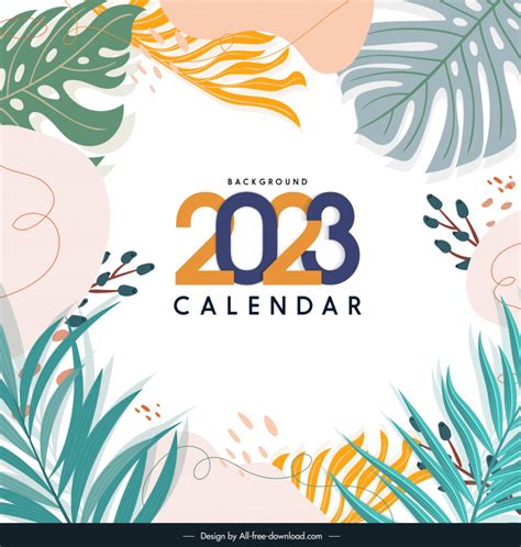 2023 calendars vectors free download graphic art designs