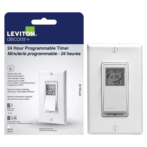 Leviton Interrupteur avec minuterie programmable 24 heures Decora Vizia ...