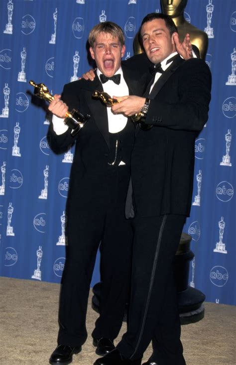 Matt Damon and Ben Affleck, 1998 | Pictures From the Oscar Press Room | POPSUGAR Entertainment ...