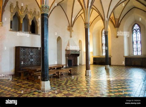 Malbork Castle interior room Stock Photo - Alamy