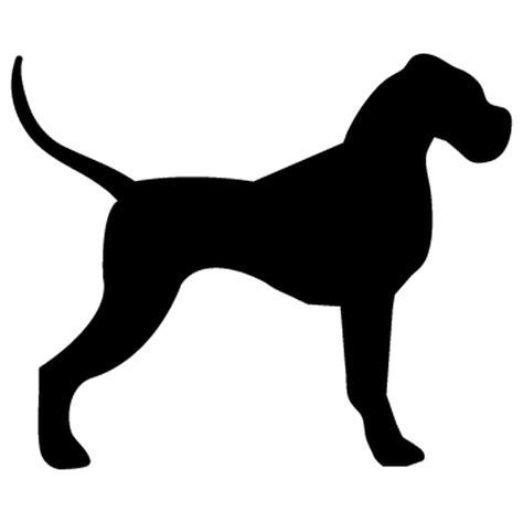 Great Dane Dog breed Sticker Wall decal - dog silhouette png download ...