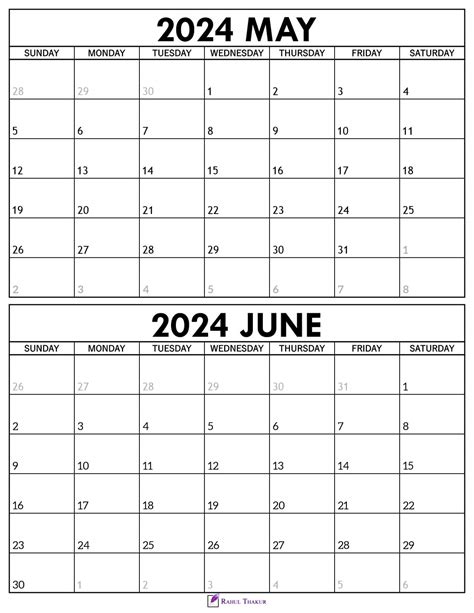 2024 Calendar April May June - Nedi Tanhya