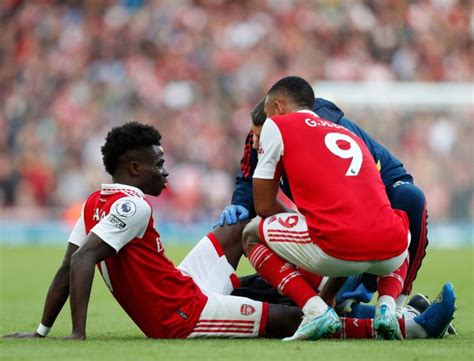 Bukayo Saka injury update after injury v Nottingham Forest