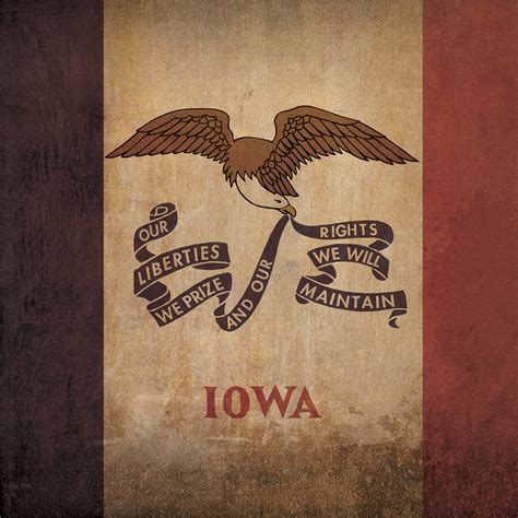 Iowa Flag (12"W x 12"H Paper Print) - Art of Flags - Touch of Modern