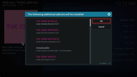 Install The Crew Kodi Addon