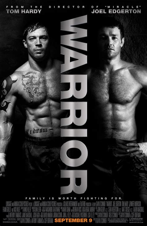 WARRIOR (2011) Movie Poster 2: Tom Hardy, Joel Edgerton | FilmBook