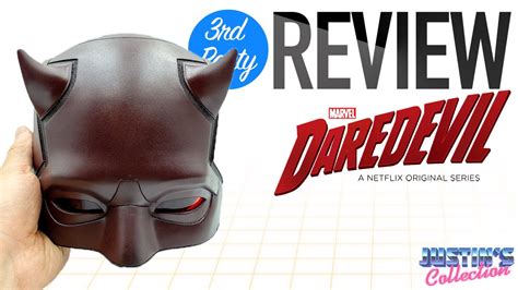 Daredevil Cowl Helmet 1:1 Netflix Prop Replica Review - YouTube