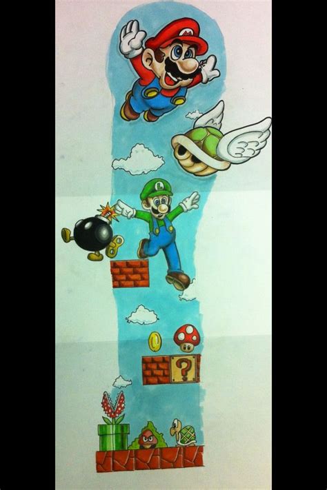 Mario tattoo sleeve design Super Mario Tattoo, Super Mario Art, Nintendo Tattoo, Gaming Tattoo ...