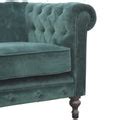 Emerald Green Velvet Chesterfield Sofa – Kulani Home