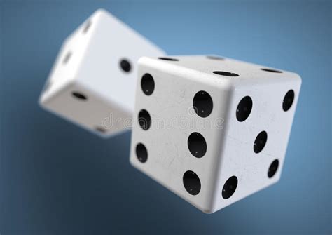 Two Die (dice) Captured Rolling In Mid Air. Throwing Dice In Cas Stock Photo - Image: 61549899